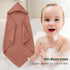 2 Pack 100% 32x32 Inch Spotted Play Hooded Baby Towels - Muslin Cotton for Newborns, Infants, Toddlers - Large Size