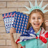4th of July Bingo Cards - 24PCS Red White and Blue Cards for Kids and Adults Patriotic Activities