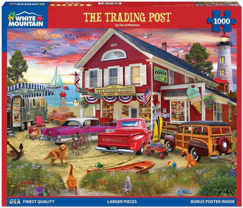 White Mountain - The Trading Post - 1000 Piece Jigsaw Puzzle for Adults, Children, Grandparents