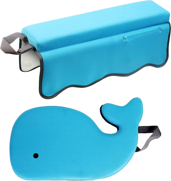 Generic Whale Baby Bath Kneeler and Elbow Rest Set Extra Thick Padded Cushion