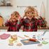 Playset 29 3D 3+ PairPear Gingerbread House Baking Piece Wooden Christmas Cookie Baking Kit, Toy Cookie Play Food