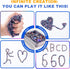 Levuicxk 580PCS Magnetic Fidget Toys for Adults Magnet Fidget, Magnetic Balls, Beads, Rocks & Ferrite Putty Stress