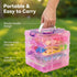 3 4 5 6 7 8+ Stackable Sensory Bin, Unicorn & Pet Sensory Sand, Unicorn and Pet Sandbox with Play Sand for Toddlers