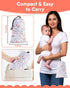 3-Point High Chair Cover Portable with Harness, Waterproof Baby Seat Cover for Restaurant Travel Home Use, Machine