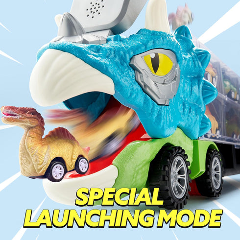 13 1 3-5, 12 3 4 5+ 3-4 JOYIN in Dinosaur Toys for Kids Triceraptor Dinosaur Truck with Pull Back Cars, Birthday Gifts