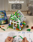 Set Sets 8+ (779 GEVINST Flower House for Adults Building with Led Light, for Home Display Decoration, Greenhouse Model