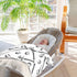 KICPOAY Baseballs White Black Baby Swaddle Blanket for Boys and Girls, Muslin Baby Receiving Swaddle Blanket, Soft