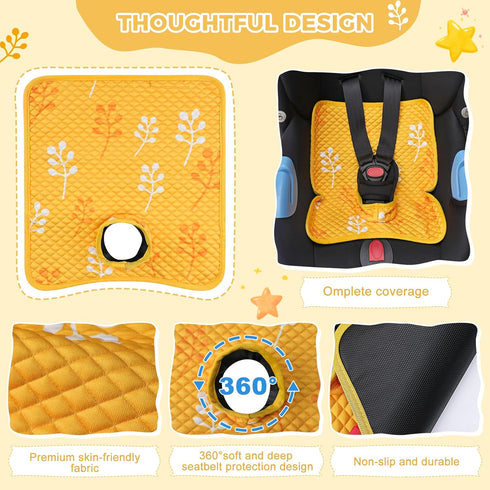 2 Pack Car Seat Protector for Potty Training, Waterproof CarSeat Liner Toilet Training for Baby Infant Toddler, Dry