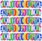 kapibarasensei 80Pcs Pop Bracelet Fidget Toy, Wearable Fidget Bracelets Push Poping Bubble Sensory