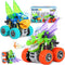 VUSUMOK Monster Truck Toys for Ages 2-4,Dinosaur Toys for Kids 3-5 Light-Up Sounds,2