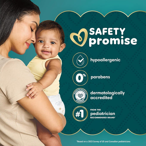 Set, Pampers Gift Disposable Diapers, Sensitive Wipes, & Milestone Gifts
