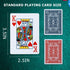 32 Pack,Standard FURWEY Playing Cards Index,Red and Blue Backs,Large Digital Printing is Easy to Read,BlackjackEuchre