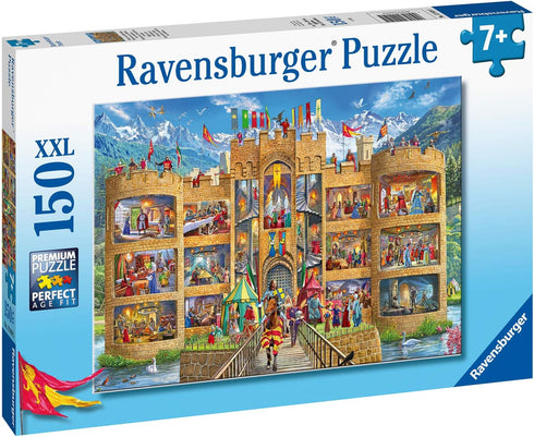 Ravensburger Castle Cutaway 150 Piece Jigsaw Puzzle for Kids, Medieval Life Theme, Ideal for Ages 4-8