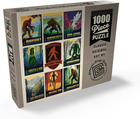 MyPuzzle Legends of The National Parks: Multi-Image Print - Edition 3, 1000 Piece Puzzle