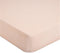 Crane Baby Cotton Sateen Fitted Sheet, 28x52'', Desert Rose, Pink Crib Sheets
