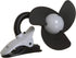 Dreambaby Deluxe EZY-Fit Clip on Fan - Soft Fins for Strollers, Cribs, Wheelchairs, Beach, Pool, Black/Grey