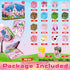 100PCS Sets, 3 4 5 6 7 8-12 Magnetic Blocks - Magnetic Building Block for Kids, Build Pink Princess Castle Magnet Cubes