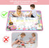 2 3 4 5 6 7 8 9 Water Doodle Mat- Kids Painting Writing Doodle Board Toy - Color Drawing Mat Bring Magic Pens