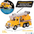 7-Inch 3+ Driven by Battat Crane Truck Toy with Lights & Sounds, Movable Parts, Construction Vehicle for Boys & Girls