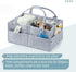 Large Grey Baby Diaper Caddy Organizer by Mr. Pen - Stylish & Functional