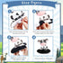 Outus 8 Pieces Cow Honeycomb Centerpieces - 3D Cow Party Decoration for Tables, Farm Animal Barn Party Supplies