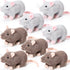Honoson 8 Pcs Realistic Rat Plush Stuffed Animals, 7 Inch Brown & Gray Mouse Plushies for Party Favors