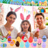 24 Pack Prefilled Easter Eggs with Animal Pop Toys, Filled Easter Eggs for Egg Hunt, Easter Basket Stuffers