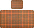 SyXIOP Vintage Buffalo Plaid Checked Wine Red Cooling Baby Waterproof Crib Mattress Cover