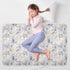 siphylline 52" 34" Blue-Flowers Extra Large Resuable Toddler Mattress Pads Soft Absorbent Flat Crib Pads Changing