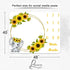 Sunflower Baby Age Blanket, Cartoon Elephant White Growth Chart Memory Blanket, 48x40 Inch