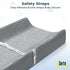 Serta Perfect Sleeper Grey Changing Pad with Plush Cover Set