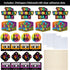 24 Pieces 80's Retro Decorations, 1980's Centerpiece Sticks for Baby Shower or Birthday Party