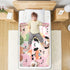 siphylline 52" 34" Cartoon Cute Animals Pink Extra Large Resuable Toddler Mattress Pads Waterproof Washable Baby Diaper