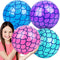 FUTUREPLUSX 10 Inch Inflatable Mermaid Party Beach Balls, 4PCS Pool Balls for Kids Summer Beach Decorations