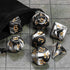 CiaraQ DND Polyhedral Dice Set - Black Dice Bag for D&D RPG MTG Role Playing Table Games