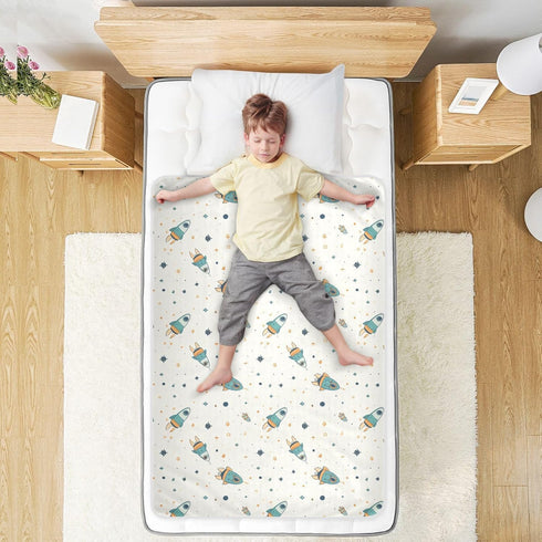 siphylline 52" 34" Cartoon Sky Rockets Cute Extra Large Resuable Changing Pad Covers Soft Absorbent Diaper Changing Pad