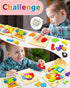 Yetonamr Wooden Toddler Puzzles - 12 Pack Jigsaw Montessori Educational Toys for 1-3 Years Old Boys Girls