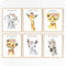 LOVEDMORE Baby Safari Nursery Wall Decor | Animal Wall Art Prints Set