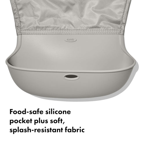 OXO Tot Roll-Up Bib, 2 Pack - Drizzle and Blossom