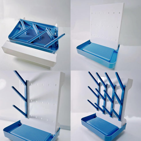 Countertop 12Pc Baby Bottle Drying Rack, Bottle Dryer, Cup Drying Rack, for Bottles and Accessories,Pump