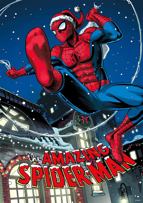 Buffalo Games - Marvel - Swinging into The Holidays - 500 Piece Jigsaw Puzzle for Adults