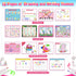 Kids Montessori Toys for Toddlers, Unicorns Gifts for Girls Age 3-5, 30 Themes Busy Book Educational Toys