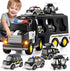 3 4 5 6 Set 3 1 3-9, JUKUDAHU Police Truck Toy for Years Old Boys - Carrier Vehicle Toy with Small Cars and Helicopter