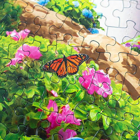 Springbok's Coastal Illumination 500 Piece Jigsaw Puzzle for Adults, Features an Idyllic Coastal Retreat Made in USA