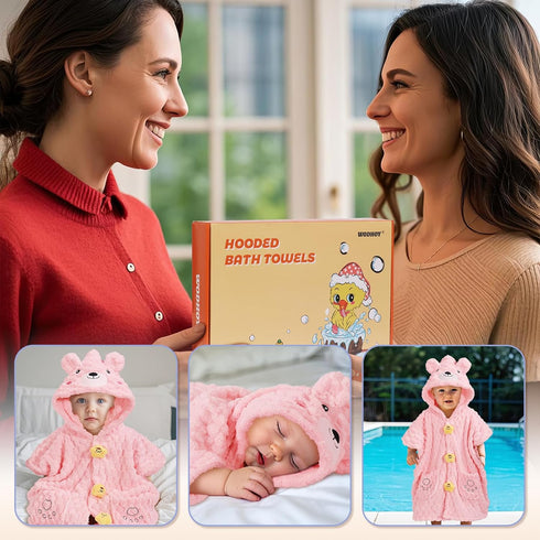 1-8,Soft Toddler Poncho Towel Age Absorbent Baby Hooded Poncho Towels,Toddler Poncho Towels for Baby