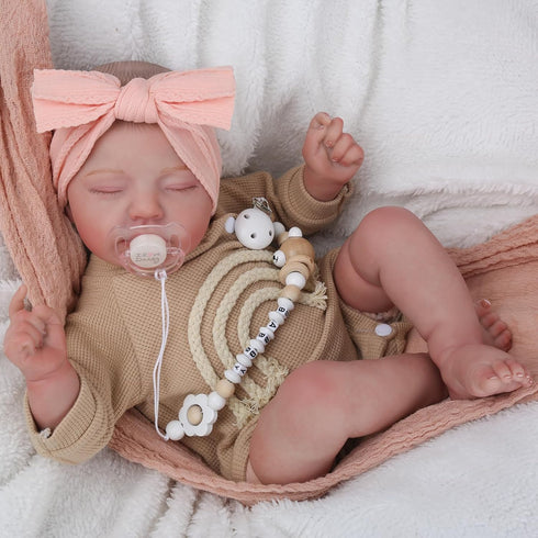 20 Inch 3+ CHAREX Reborn Baby Dolls Girl - Realistic Baby Doll Real Life Baby Doll,Sleeping Soft Reborn Doll,Newborn