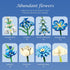 Set, 766 PCS-JJ9240 Flower Bouquet Building Blocks Creative Blue Tulip Artificial Flower Plant Models, Home Decor