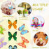 Plastic Butterflies Toy Action Figures, Lifelike Butterfly Decoration, Removable Reusable for Party Favor (36 Pieces)