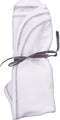 Organic Grey Baby Blanket - Swaddle - White with Gray Stitching Detail