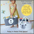 Home & Tots Baby Diaper Caddy Organizer, Large Cotton Rope Nursery Storage Basket (White, Bear Design)